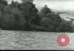 Image of wrecked battleships Pearl Harbor Hawaii USA, 1941, second 59 stock footage video 65675061904