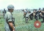 Image of Memorial ceremony for fallen of 199th Light Infantry Brigade South Vietnam, 1968, second 9 stock footage video 65675062054
