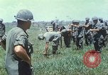 Image of Memorial ceremony for fallen of 199th Light Infantry Brigade South Vietnam, 1968, second 10 stock footage video 65675062054