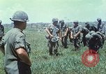Image of Memorial ceremony for fallen of 199th Light Infantry Brigade South Vietnam, 1968, second 13 stock footage video 65675062054