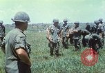 Image of Memorial ceremony for fallen of 199th Light Infantry Brigade South Vietnam, 1968, second 14 stock footage video 65675062054