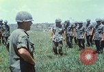 Image of Memorial ceremony for fallen of 199th Light Infantry Brigade South Vietnam, 1968, second 19 stock footage video 65675062054