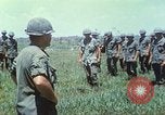 Image of Memorial ceremony for fallen of 199th Light Infantry Brigade South Vietnam, 1968, second 20 stock footage video 65675062054