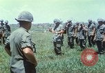 Image of Memorial ceremony for fallen of 199th Light Infantry Brigade South Vietnam, 1968, second 22 stock footage video 65675062054