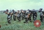 Image of Memorial ceremony for fallen of 199th Light Infantry Brigade South Vietnam, 1968, second 23 stock footage video 65675062054