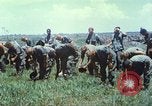 Image of Memorial ceremony for fallen of 199th Light Infantry Brigade South Vietnam, 1968, second 25 stock footage video 65675062054