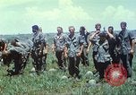 Image of Memorial ceremony for fallen of 199th Light Infantry Brigade South Vietnam, 1968, second 27 stock footage video 65675062054