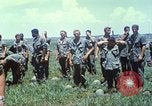 Image of Memorial ceremony for fallen of 199th Light Infantry Brigade South Vietnam, 1968, second 28 stock footage video 65675062054