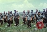 Image of Memorial ceremony for fallen of 199th Light Infantry Brigade South Vietnam, 1968, second 33 stock footage video 65675062054