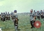 Image of Memorial ceremony for fallen of 199th Light Infantry Brigade South Vietnam, 1968, second 36 stock footage video 65675062054