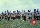 Image of Memorial ceremony for fallen of 199th Light Infantry Brigade South Vietnam, 1968, second 40 stock footage video 65675062054