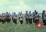 Image of Memorial ceremony for fallen of 199th Light Infantry Brigade South Vietnam, 1968, second 42 stock footage video 65675062054