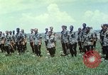 Image of Memorial ceremony for fallen of 199th Light Infantry Brigade South Vietnam, 1968, second 43 stock footage video 65675062054