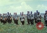 Image of Memorial ceremony for fallen of 199th Light Infantry Brigade South Vietnam, 1968, second 44 stock footage video 65675062054