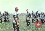 Image of Memorial ceremony for fallen of 199th Light Infantry Brigade South Vietnam, 1968, second 50 stock footage video 65675062054