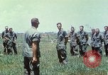 Image of Memorial ceremony for fallen of 199th Light Infantry Brigade South Vietnam, 1968, second 55 stock footage video 65675062054