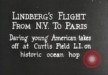 Image of Charles Lindbergh Long Island New York USA, 1927, second 29 stock footage video 65675062074