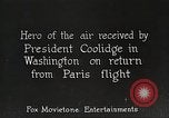 Immagine di Charles Lindbergh Washington DC USA, 1927, secondo 1 filmato di repertorio 65675062075