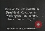 Immagine di Charles Lindbergh Washington DC USA, 1927, secondo 8 filmato di repertorio 65675062075