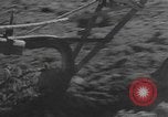 Image of Farmers plowing fields with wooden plows and horses Spain, 1937, second 8 stock footage video 65675062079