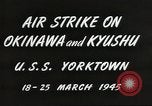 Image of air attack on Okinawa Okinawa Ryukyu Islands, 1945, second 10 stock footage video 65675062190