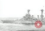 Standbild USA Schlachtschiffe in Spalte Bildung Hampton Roads Virginia USA, 1939, aus Sekunde 1 historischem Filmmaterial Videoclip 65675062203