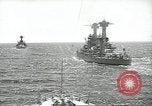 Standbild USA Schlachtschiffe in Spalte Bildung Hampton Roads Virginia USA, 1939, aus Sekunde 25 historischem Filmmaterial Videoclip 65675062203