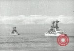 Standbild USA Schlachtschiffe in Spalte Bildung Hampton Roads Virginia USA, 1939, aus Sekunde 36 historischem Filmmaterial Videoclip 65675062203