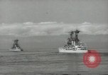 Standbild USA Schlachtschiffe in Spalte Bildung Hampton Roads Virginia USA, 1939, aus Sekunde 38 historischem Filmmaterial Videoclip 65675062203