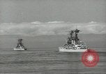 Standbild USA Schlachtschiffe in Spalte Bildung Hampton Roads Virginia USA, 1939, aus Sekunde 44 historischem Filmmaterial Videoclip 65675062203