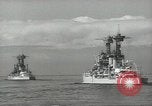 Standbild USA Schlachtschiffe in Spalte Bildung Hampton Roads Virginia USA, 1939, aus Sekunde 47 historischem Filmmaterial Videoclip 65675062203