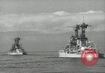 Standbild USA Schlachtschiffe in Spalte Bildung Hampton Roads Virginia USA, 1939, aus Sekunde 48 historischem Filmmaterial Videoclip 65675062203
