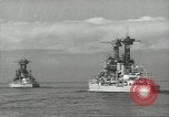 Standbild USA Schlachtschiffe in Spalte Bildung Hampton Roads Virginia USA, 1939, aus Sekunde 51 historischem Filmmaterial Videoclip 65675062203