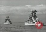 Standbild USA Schlachtschiffe in Spalte Bildung Hampton Roads Virginia USA, 1939, aus Sekunde 54 historischem Filmmaterial Videoclip 65675062203
