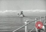 Standbild USA Schlachtschiffe in Spalte Bildung Hampton Roads Virginia USA, 1939, aus Sekunde 60 historischem Filmmaterial Videoclip 65675062203