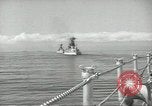 Standbild USA Schlachtschiffe in Spalte Bildung Hampton Roads Virginia USA, 1939, aus Sekunde 61 historischem Filmmaterial Videoclip 65675062203
