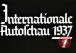 Standbild Internationalen Automobil Ausstellung Berlin Deutschland, 1937, aus Sekunde 14 historischem Filmmaterial Videoclip 65675062222
