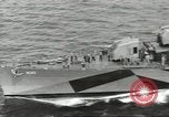 Image of Wounded transferred, ship-to-ship, on Stokes stretcher Mariana Islands, 1944, second 9 stock footage video 65675062229