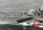 Image of Wounded transferred, ship-to-ship, on Stokes stretcher Mariana Islands, 1944, second 10 stock footage video 65675062229