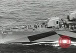 Image of Wounded transferred, ship-to-ship, on Stokes stretcher Mariana Islands, 1944, second 11 stock footage video 65675062229
