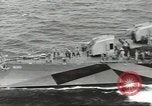 Image of Wounded transferred, ship-to-ship, on Stokes stretcher Mariana Islands, 1944, second 12 stock footage video 65675062229