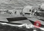 Image of Wounded transferred, ship-to-ship, on Stokes stretcher Mariana Islands, 1944, second 49 stock footage video 65675062229