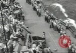 Image of Wounded transferred, ship-to-ship, on Stokes stretcher Mariana Islands, 1944, second 59 stock footage video 65675062229