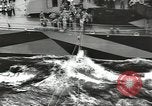 Image of Transferring wounded between ships on Stokes stretcher Mariana Islands, 1944, second 5 stock footage video 65675062231