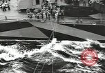 Image of Transferring wounded between ships on Stokes stretcher Mariana Islands, 1944, second 6 stock footage video 65675062231