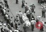 Image of Transferring wounded between ships on Stokes stretcher Mariana Islands, 1944, second 16 stock footage video 65675062231