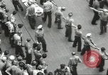 Image of Transferring wounded between ships on Stokes stretcher Mariana Islands, 1944, second 19 stock footage video 65675062231