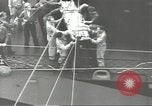 Image of Transferring wounded between ships on Stokes stretcher Mariana Islands, 1944, second 38 stock footage video 65675062231