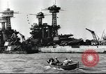 Image of Devastation from Japanese attack on Pearl Harbor Pearl Harbor Hawaii USA, 1941, second 33 stock footage video 65675062272