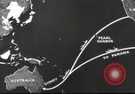 Image of US ocean supply lines to Australia Pacific Theater, 1942, second 39 stock footage video 65675062279